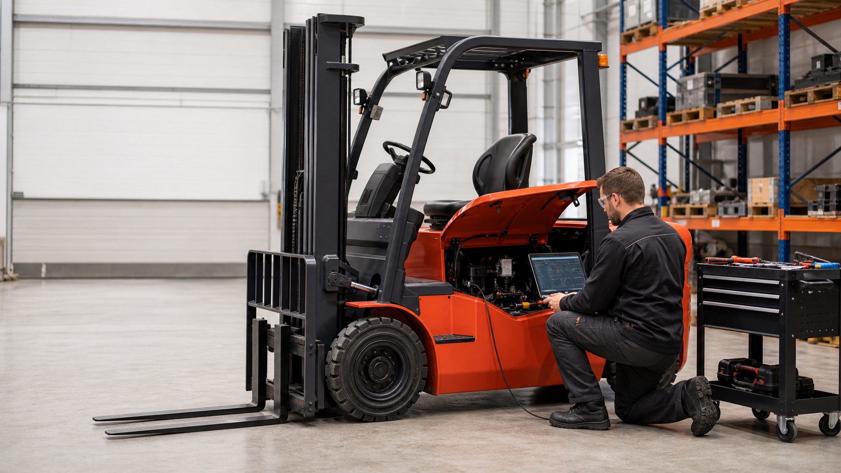 WRMH Heli forklift diagnostic and support image