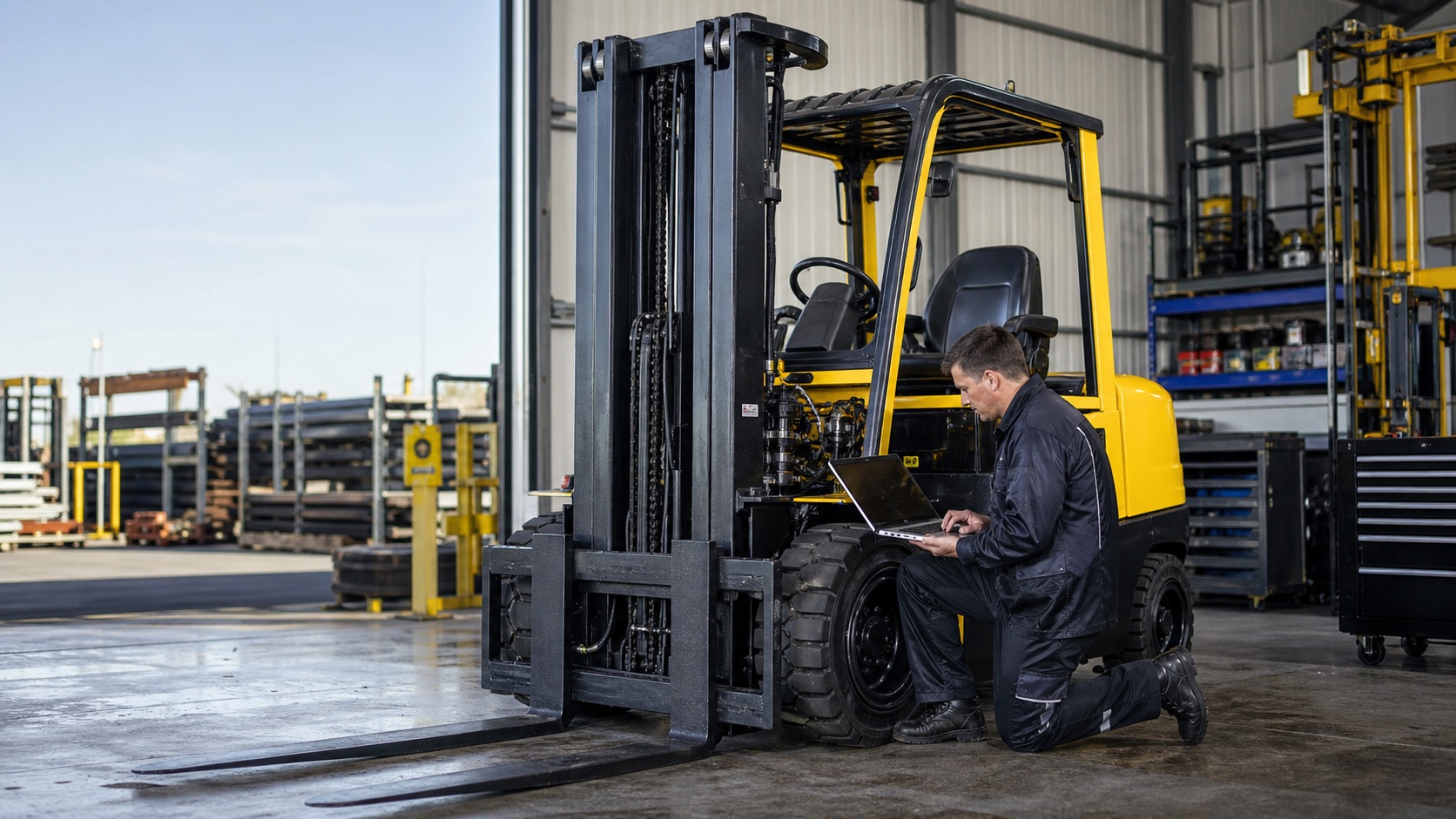 WRMH Hyster forklift diagnostic and support image