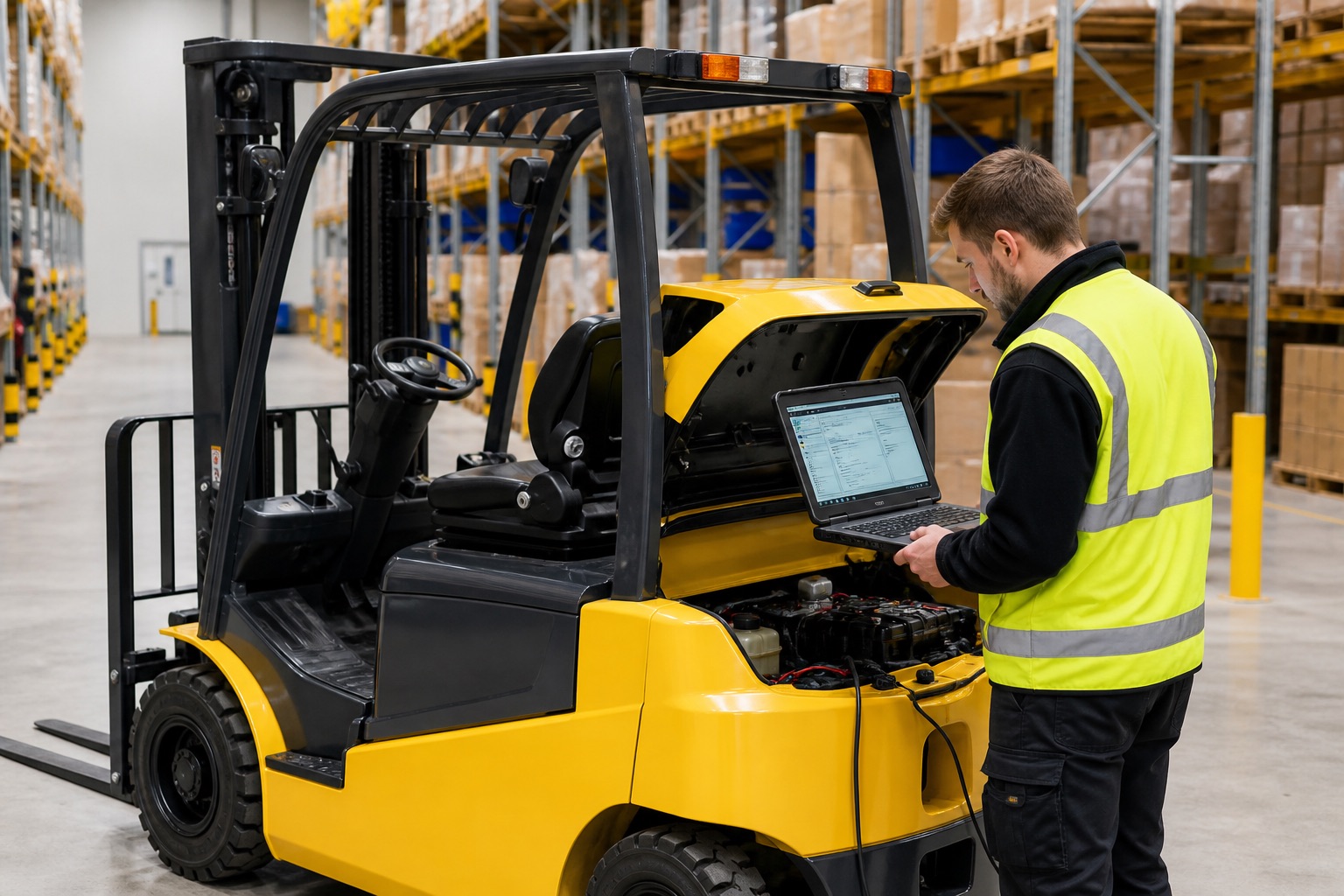 WRMH TCM forklift diagnostic and support image