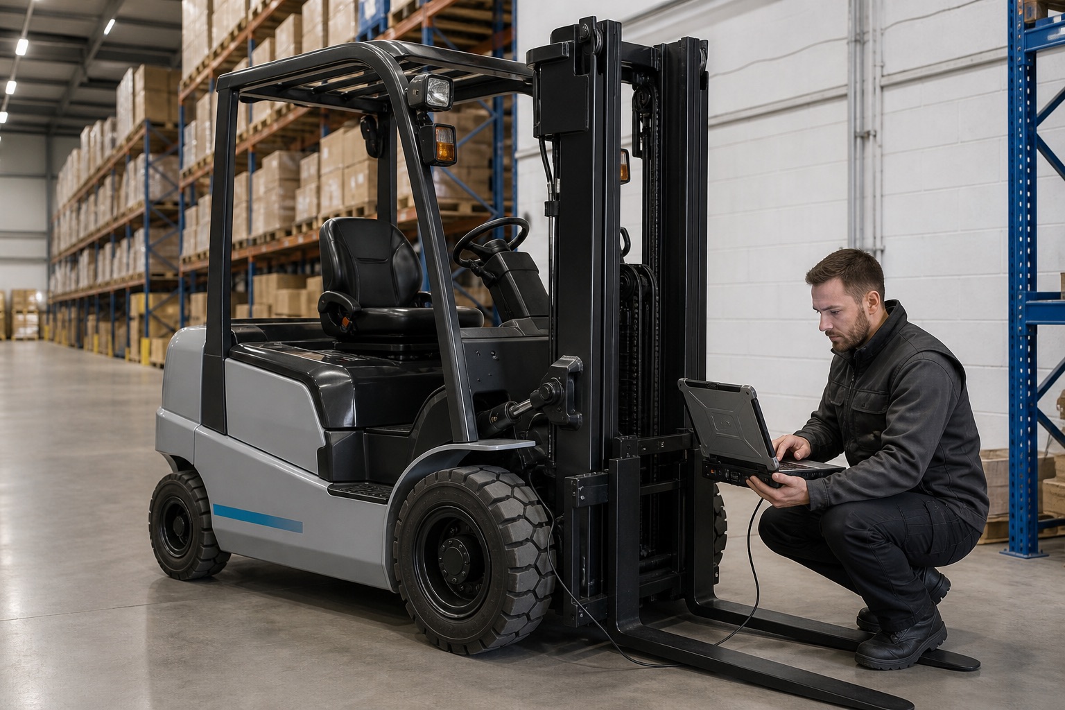 WRMH UniCarriers forklift diagnostic and support image
