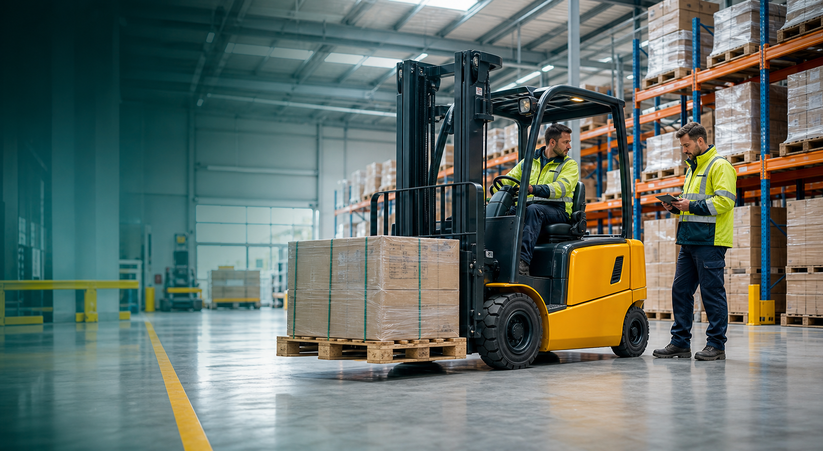 Forklift hire and rental support for warehouse and production sites