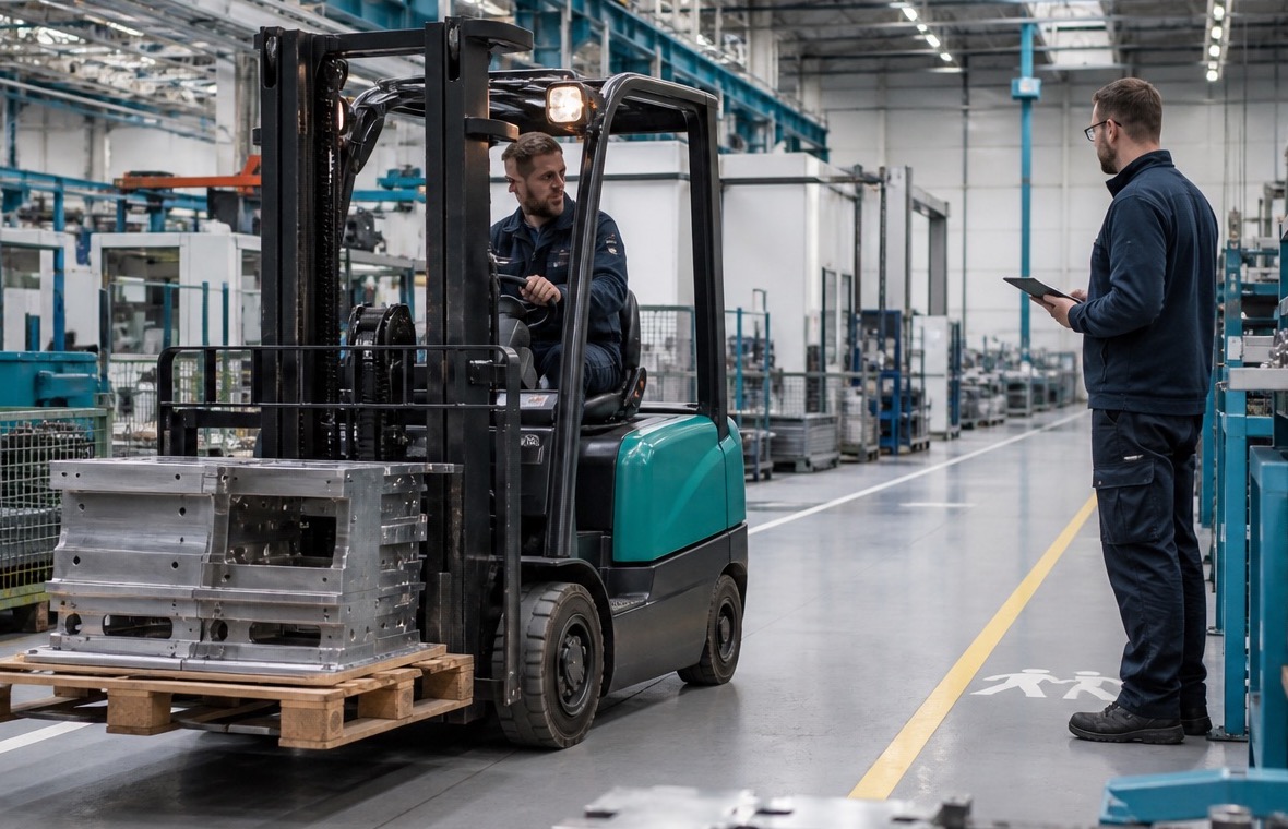 Forklift support insight for fuel efficiency