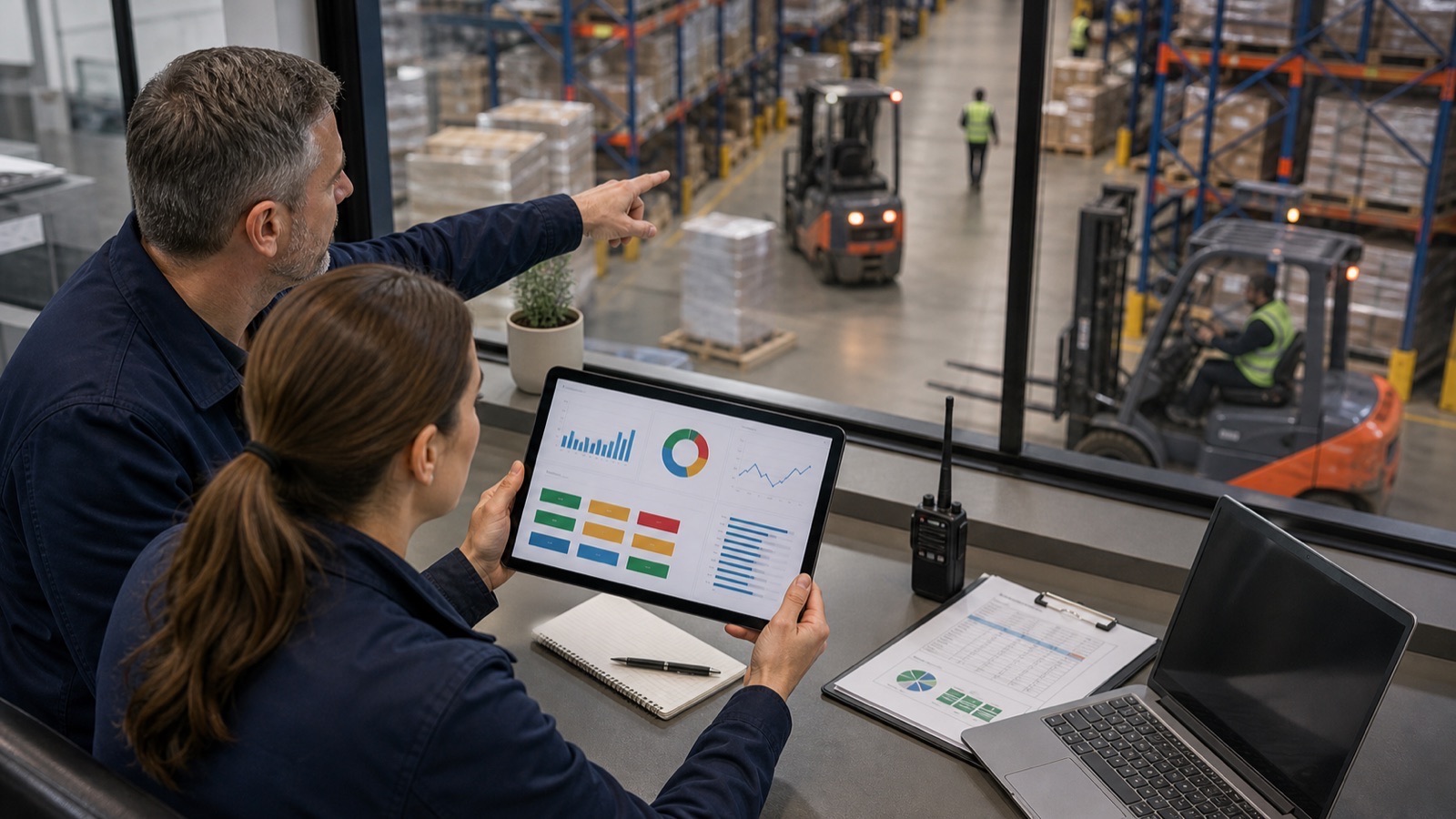 Forklift operation showing fleet data challenge