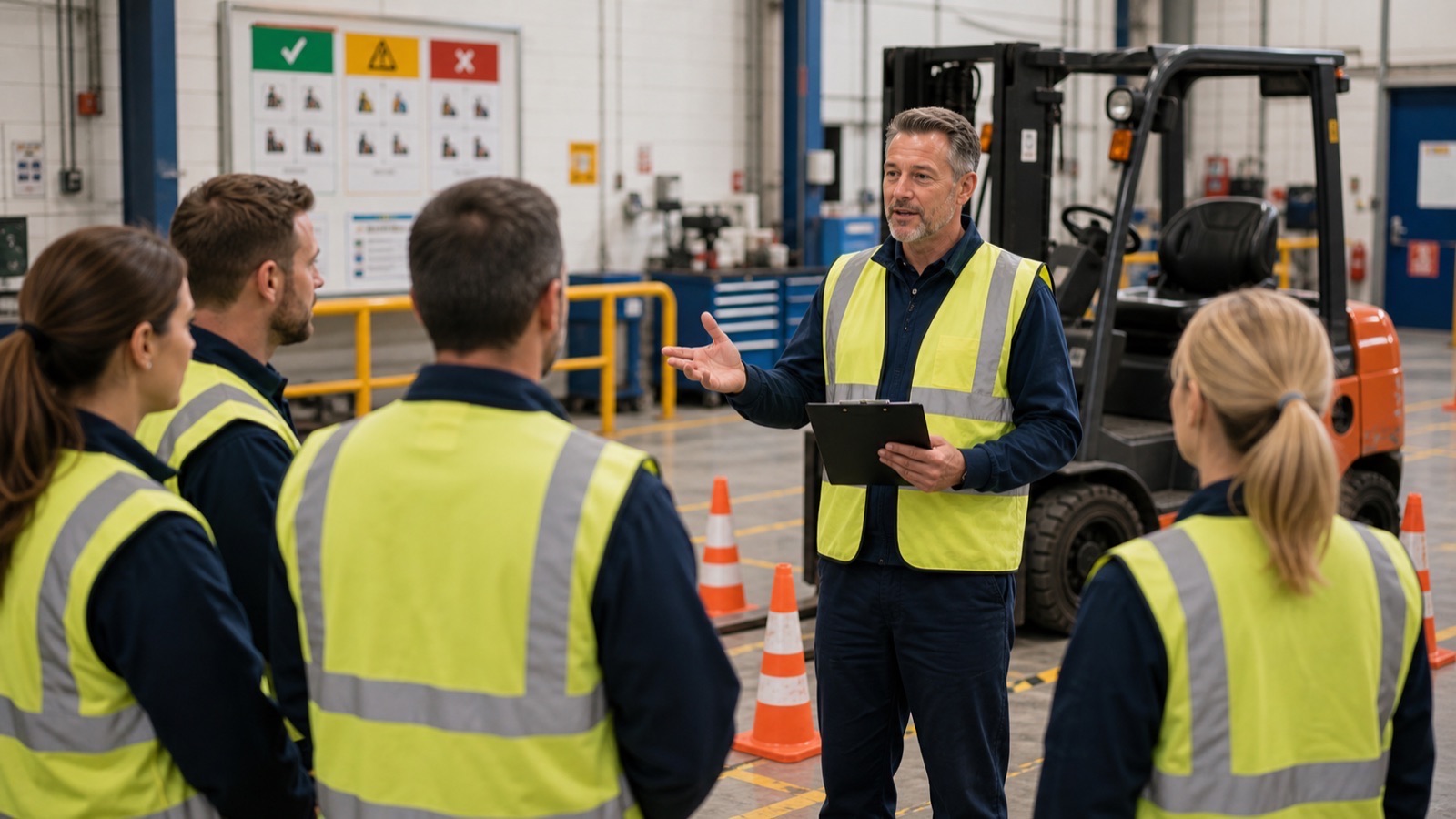 Forklift operation showing safety culture challenge