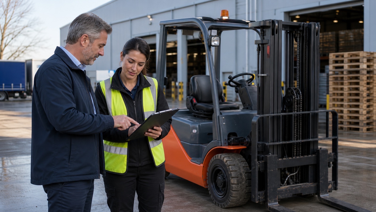 Forklift operation showing hire cost challenge