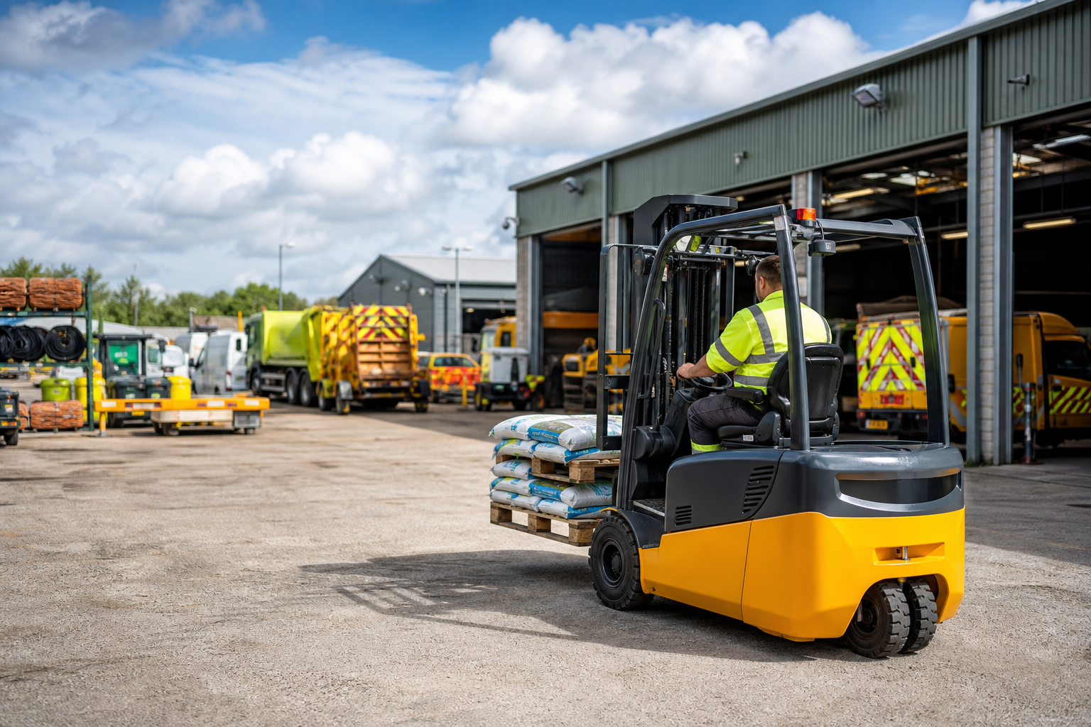 Local authorities forklift support sector